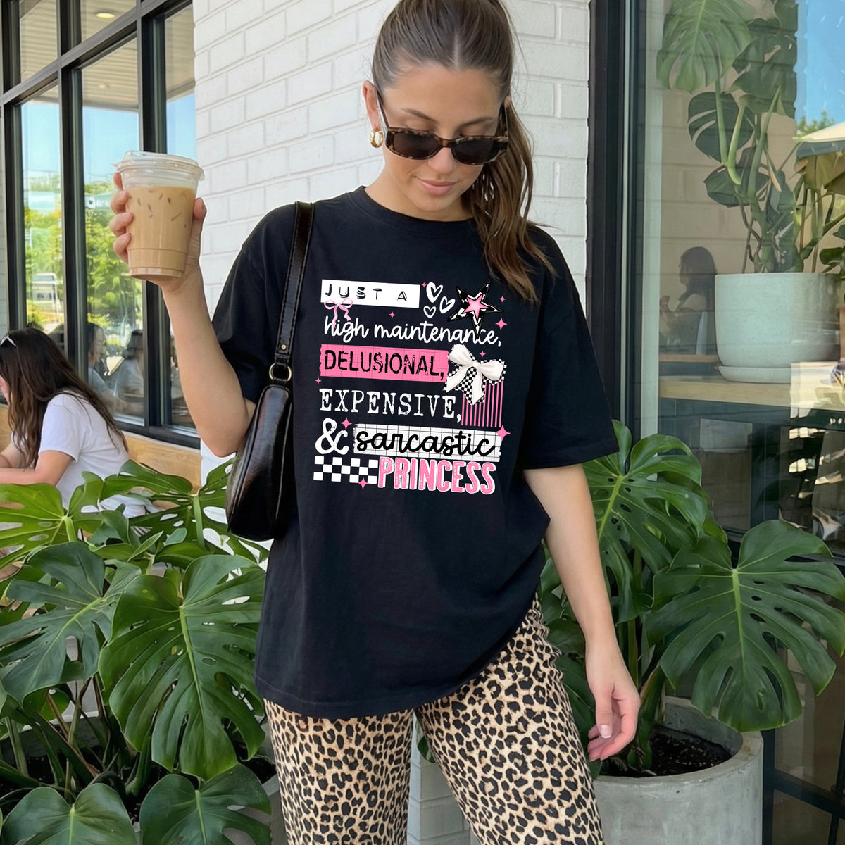 High maintenance princess WHITE (CSC) DTF Transfer