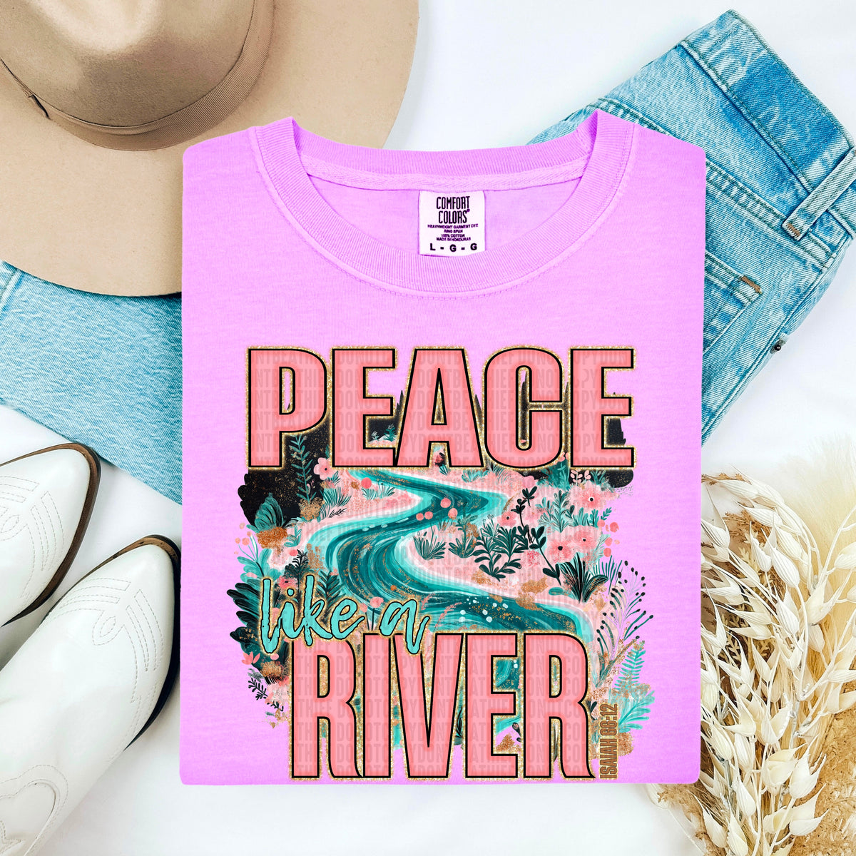 Peace like a river 100083 DTF transfer