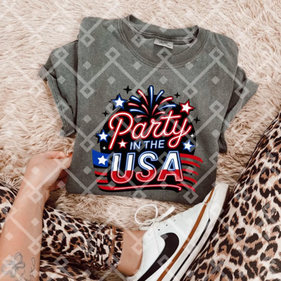 Party in the USA 106397 DTF transfer