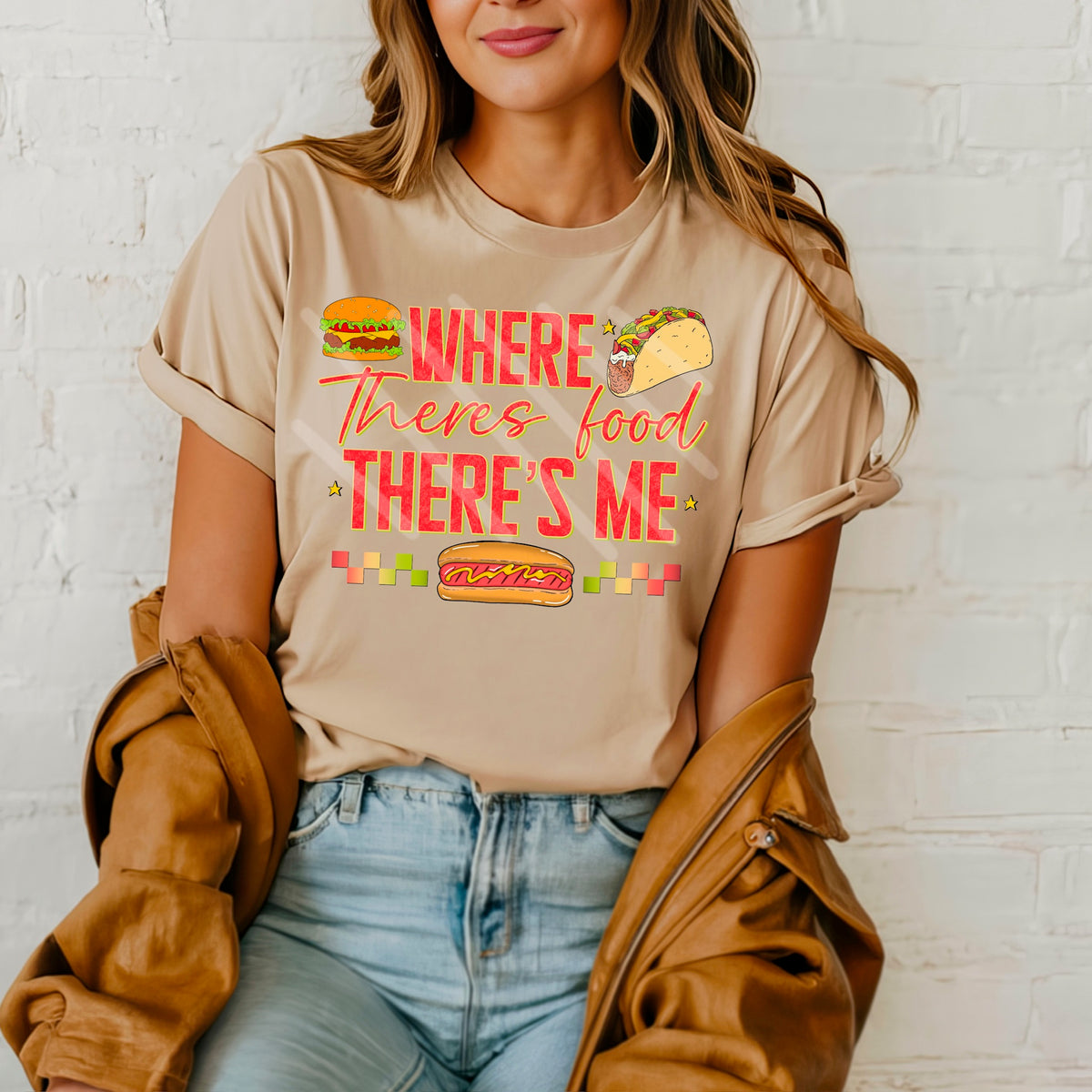 Where there’s food there’s me (cstage) 114299 DTF transfer