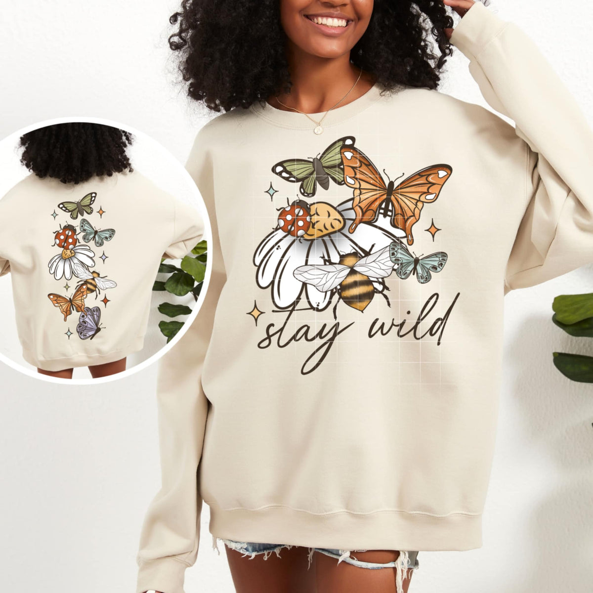 Stay wild front (CSC) 91038 DTF transfer