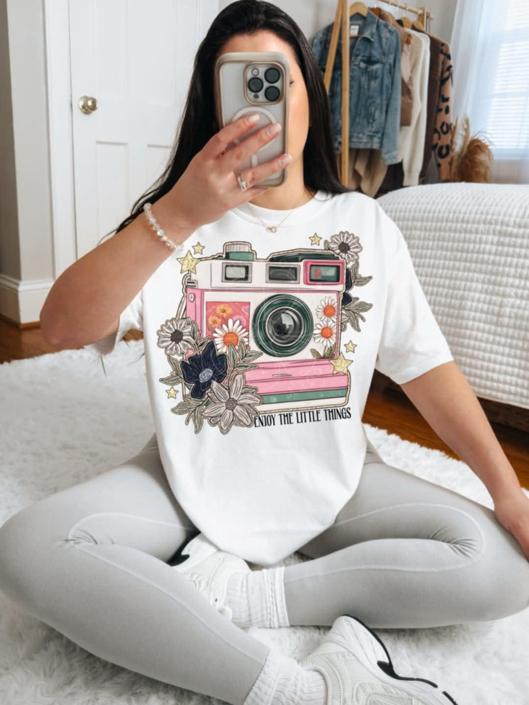 Enjoy the little things camera (Unhinged) 99551 DTF transfer