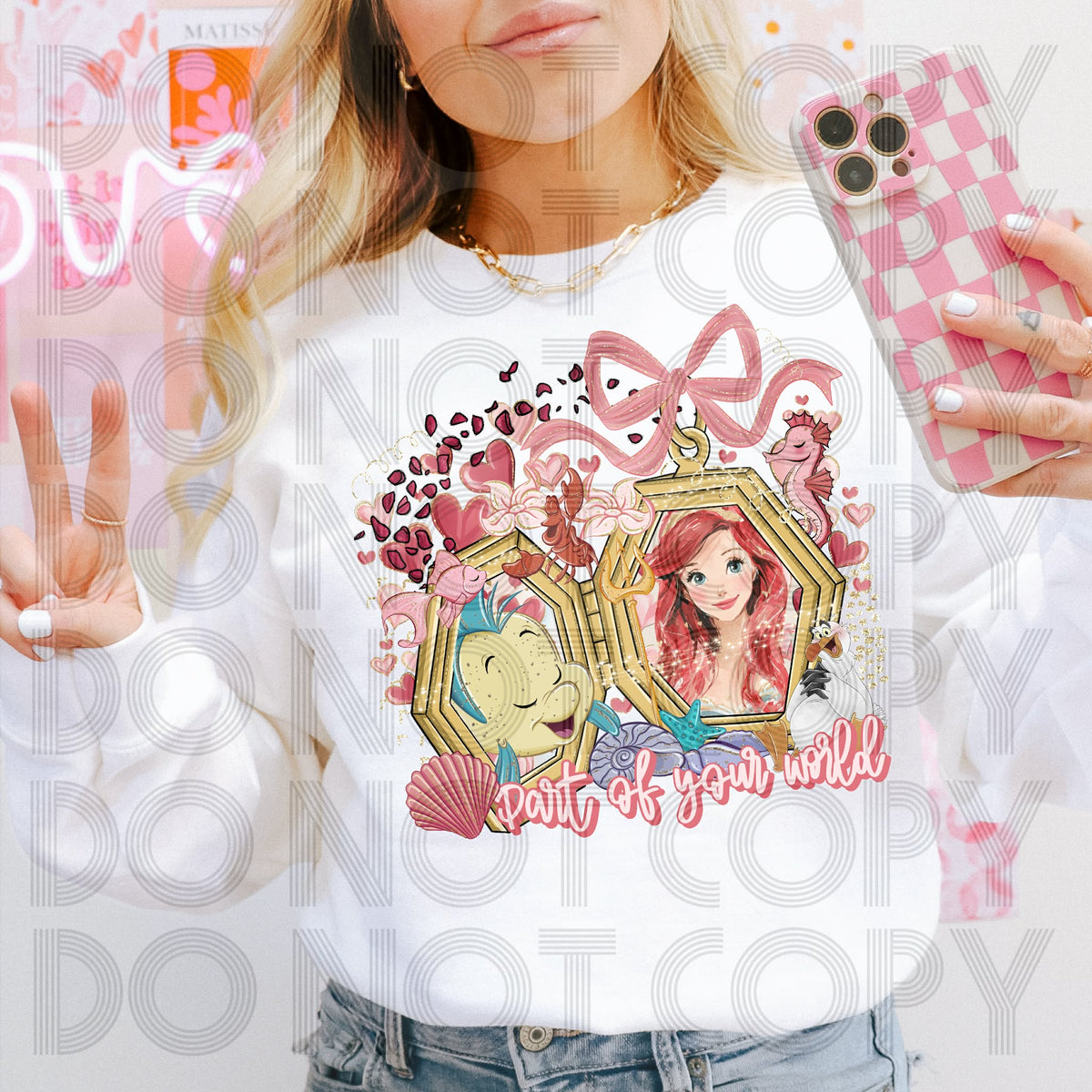 Part of your world locket (renewed) DTF transfer