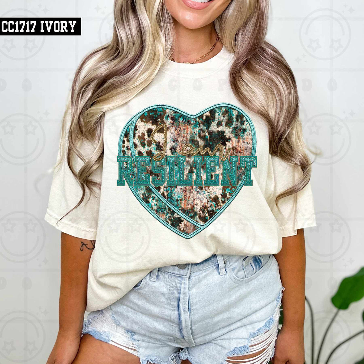 I am resilient western heart (HW) 79372 DTF transfer