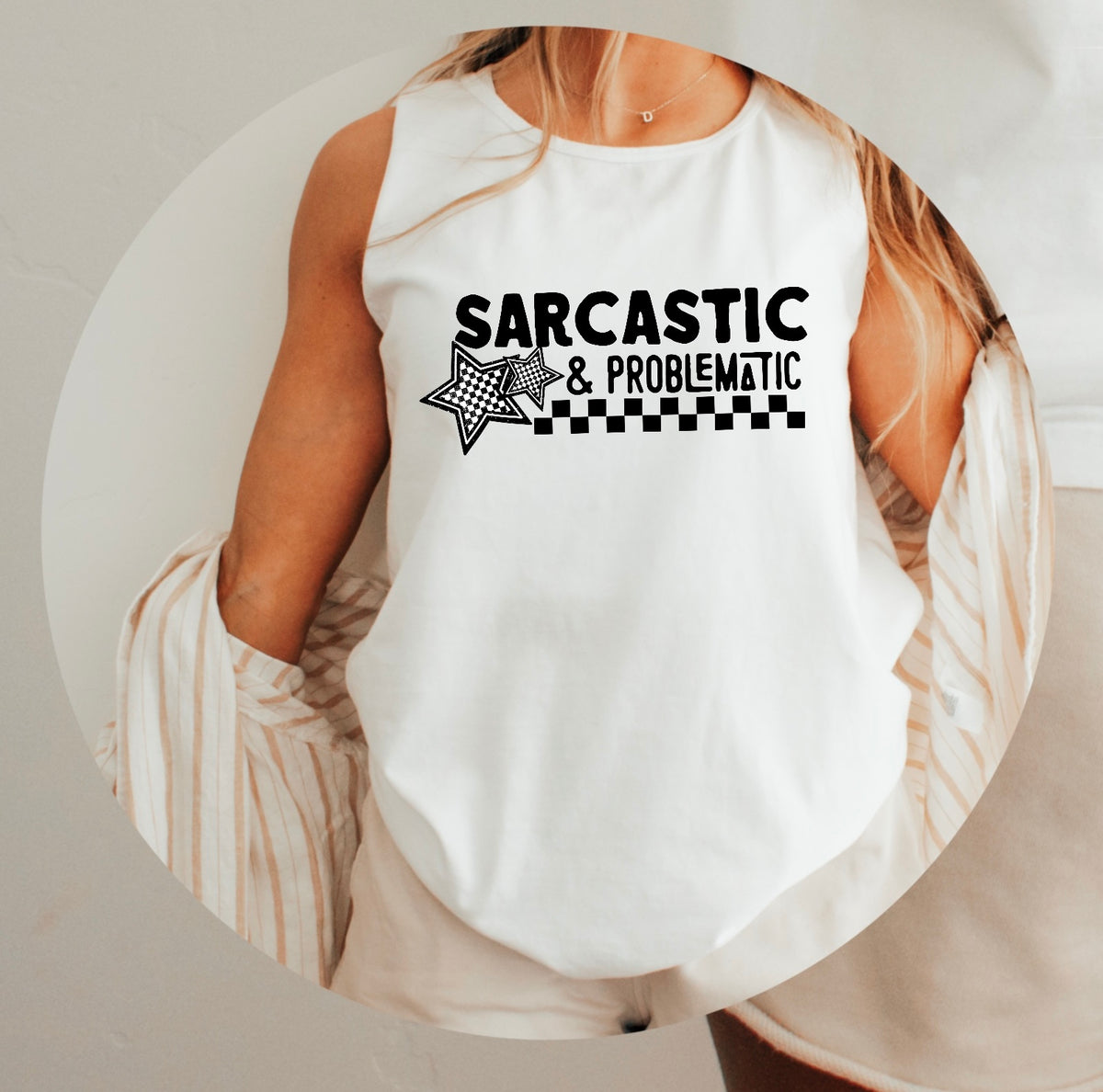 Sarcastic & dramatic FRONT (CSC) 96394 DTF transfer