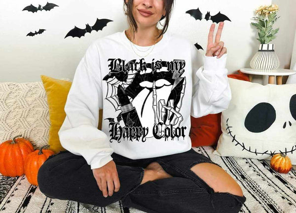 Black is my happy color (LYTTLE) 62618 DTF transfer