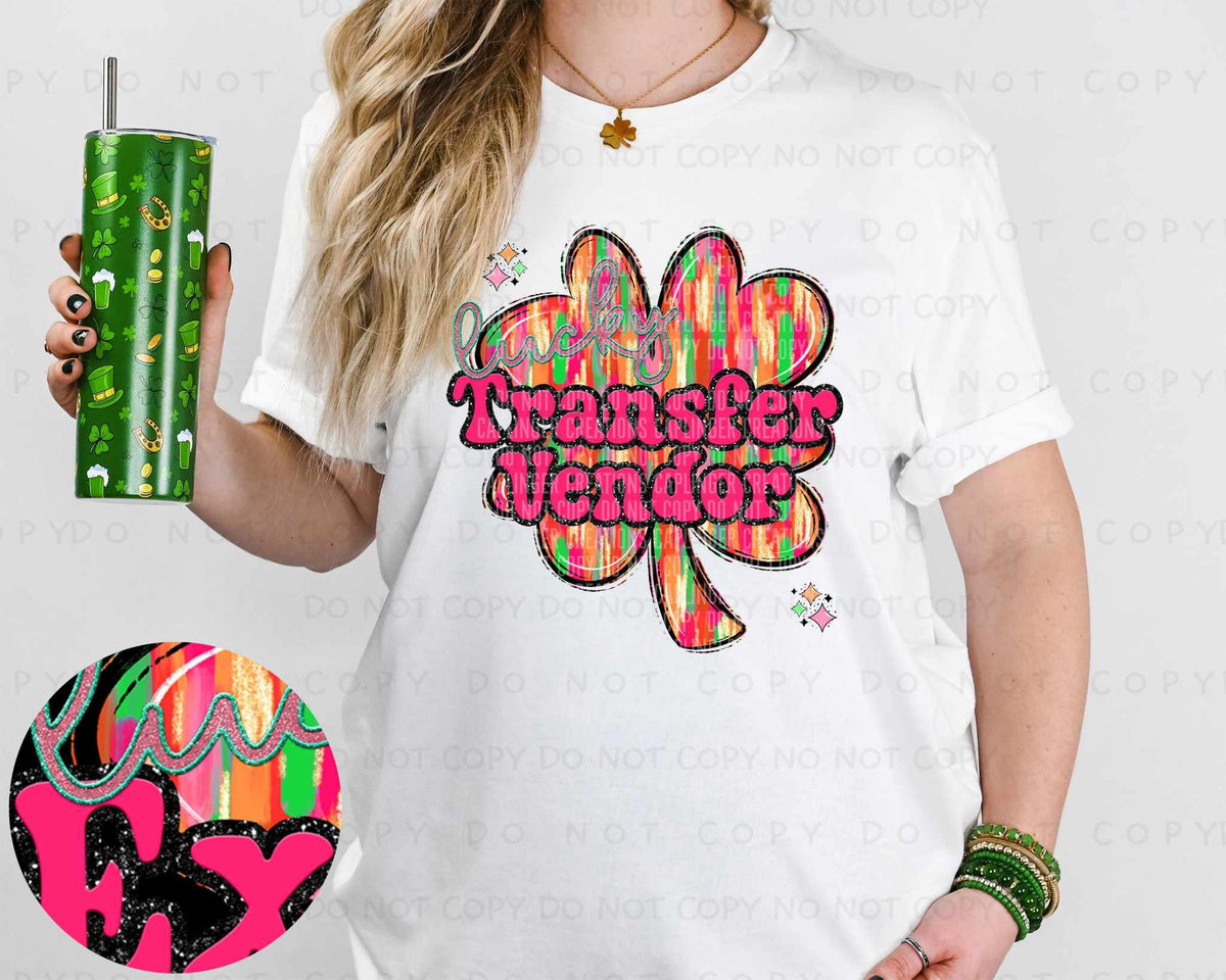 Transfer vendor brushstroke clover (Caplinger) 80349 DTF transfer