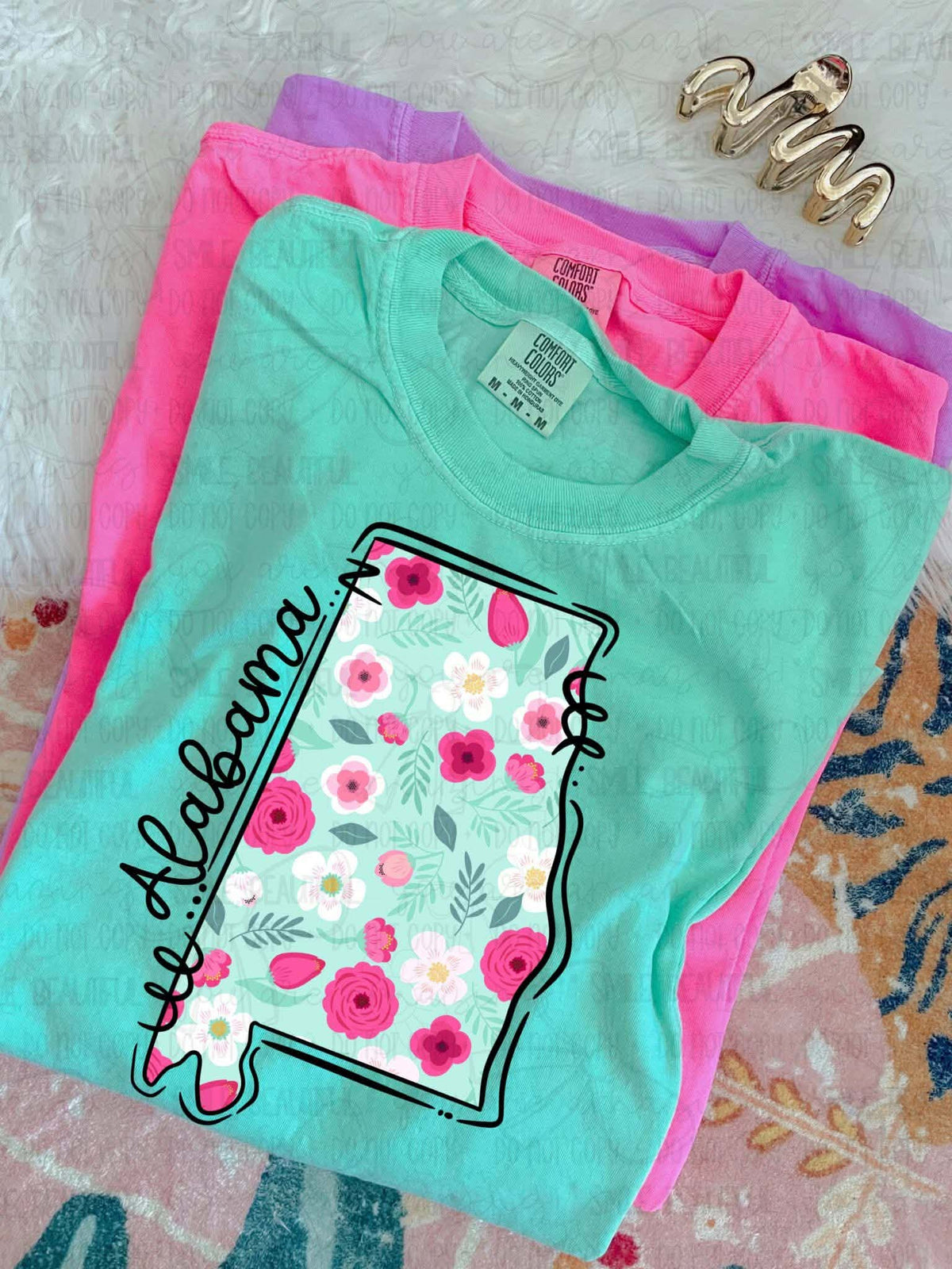Alabama Floral State (Carter) DTF Transfer