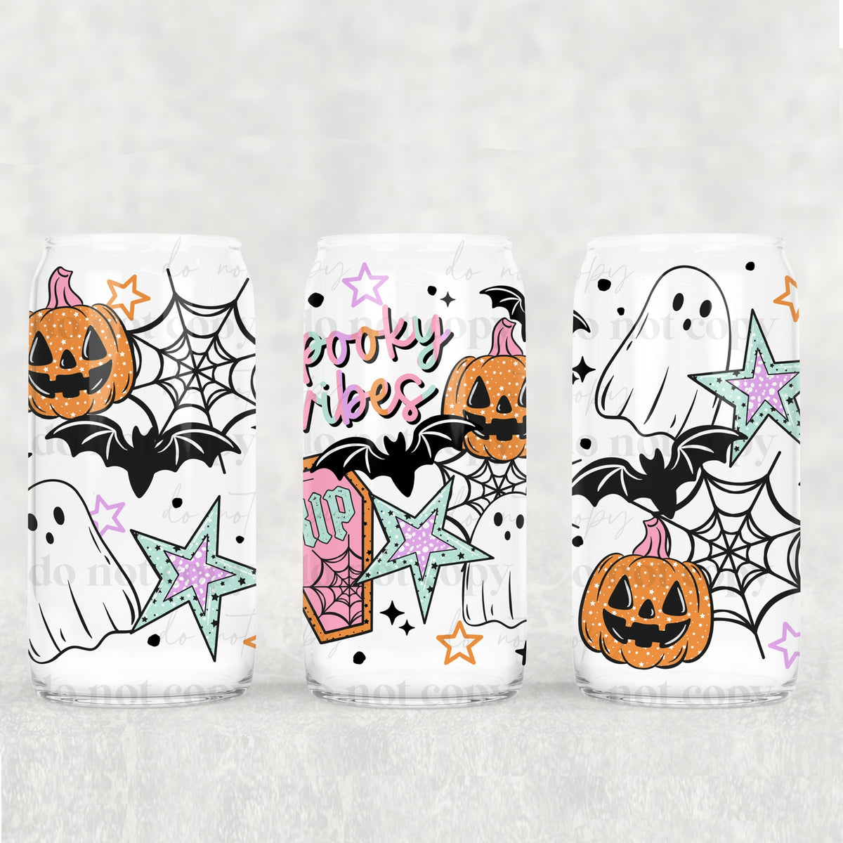 Spooky vibes with coffin (exclusive) UV DTF WRAP