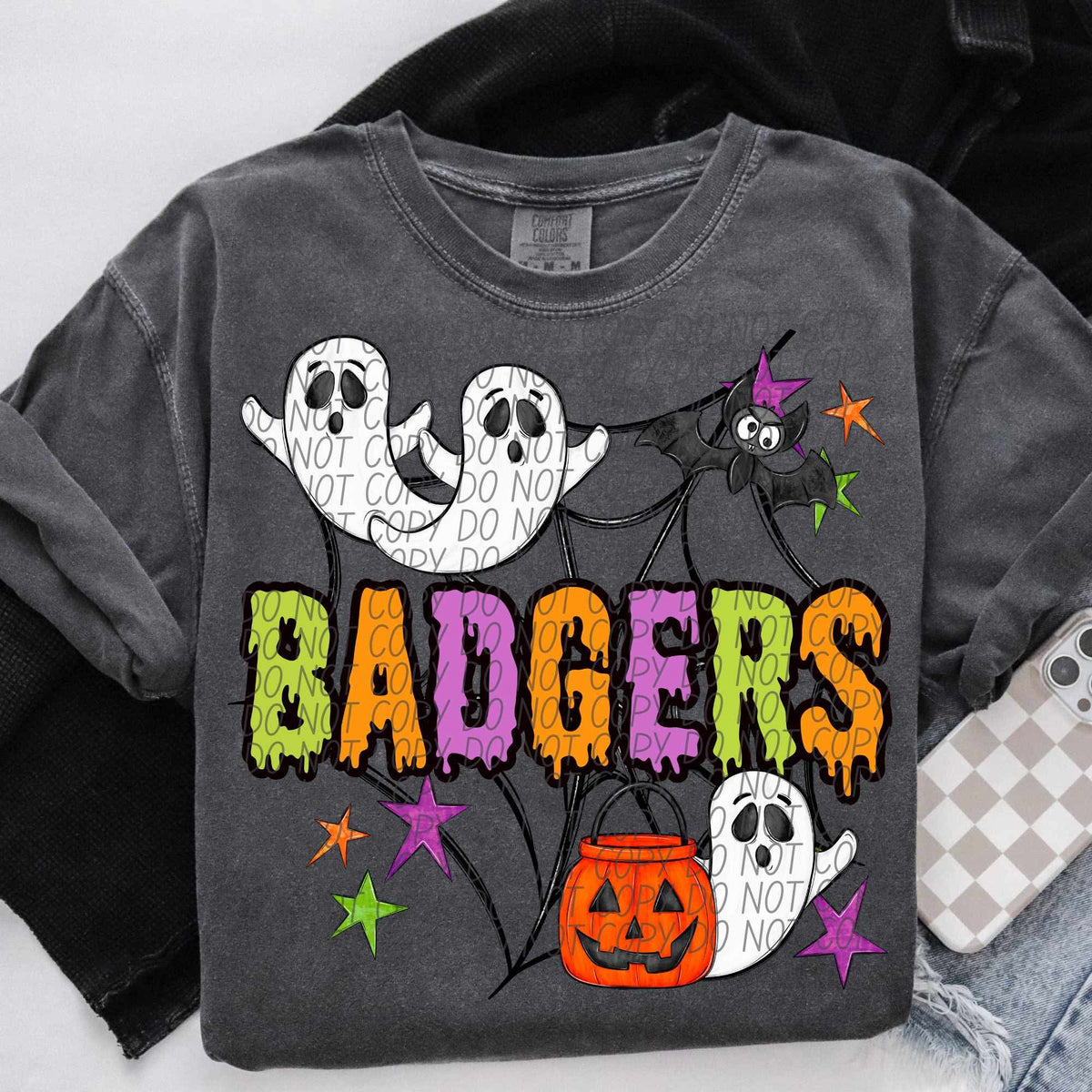 Badgers Halloween (City) DTF transfer