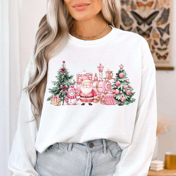Pink Christmas 67936 DTF transfer