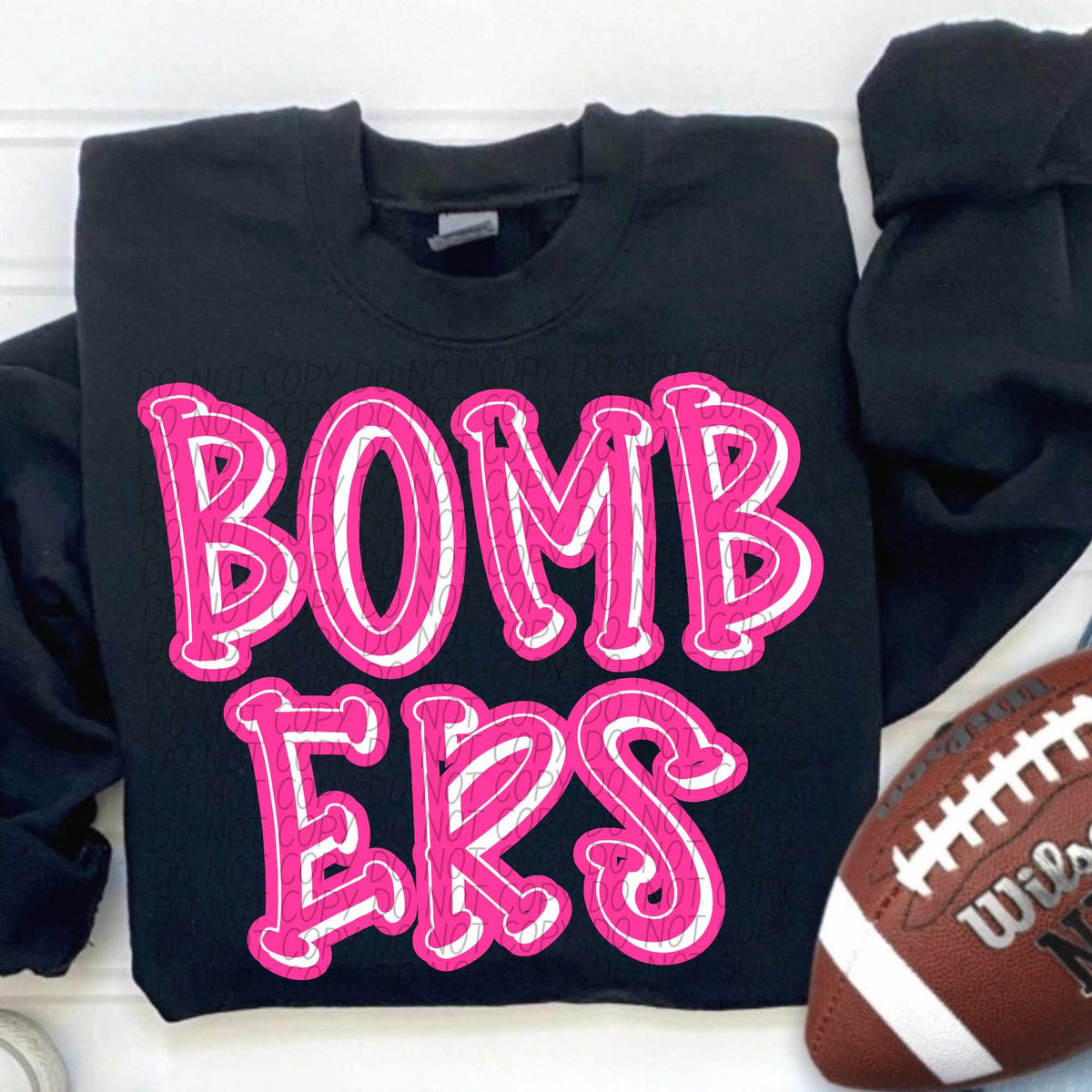 Bombers hot pink 55403 DTF transfer