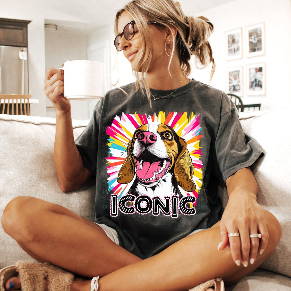 Iconic beagle (TTD) 95923 DTF transfer