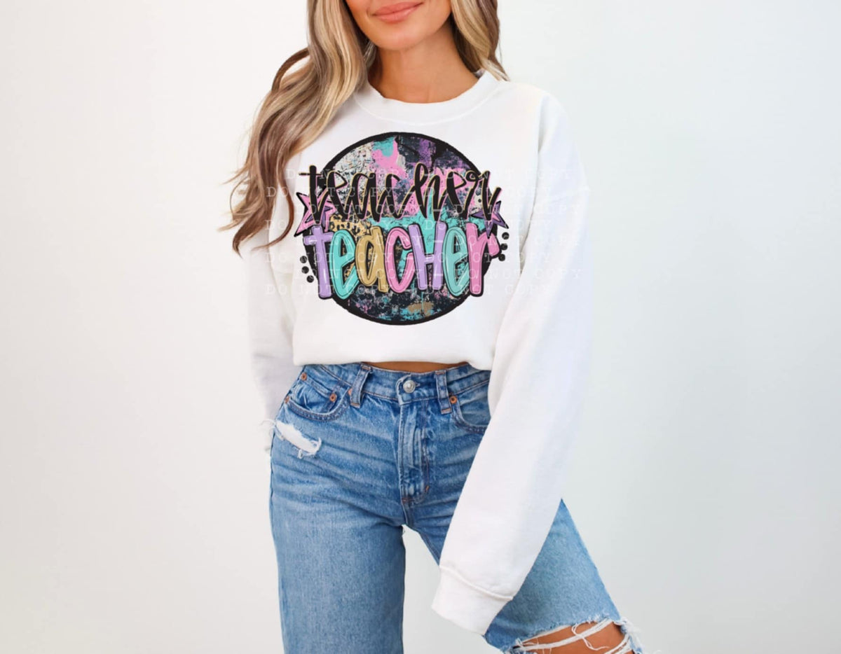 Teacher circle (Bellab) 107336 DTF transfer