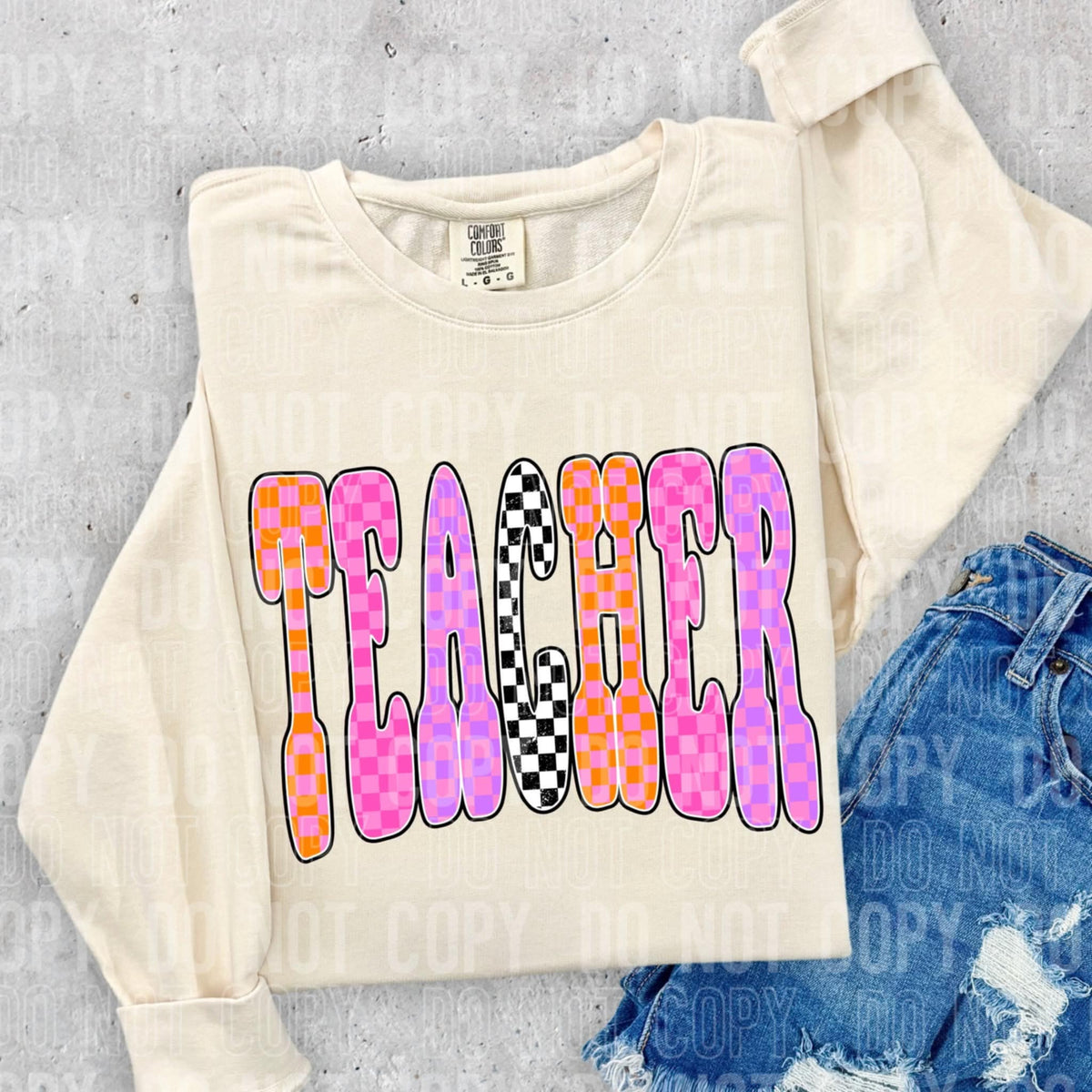 Teacher Checker SBB DTF transfer