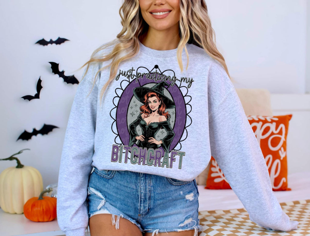 Practicing my Bitchcraft Frame (DD) DTF transfer