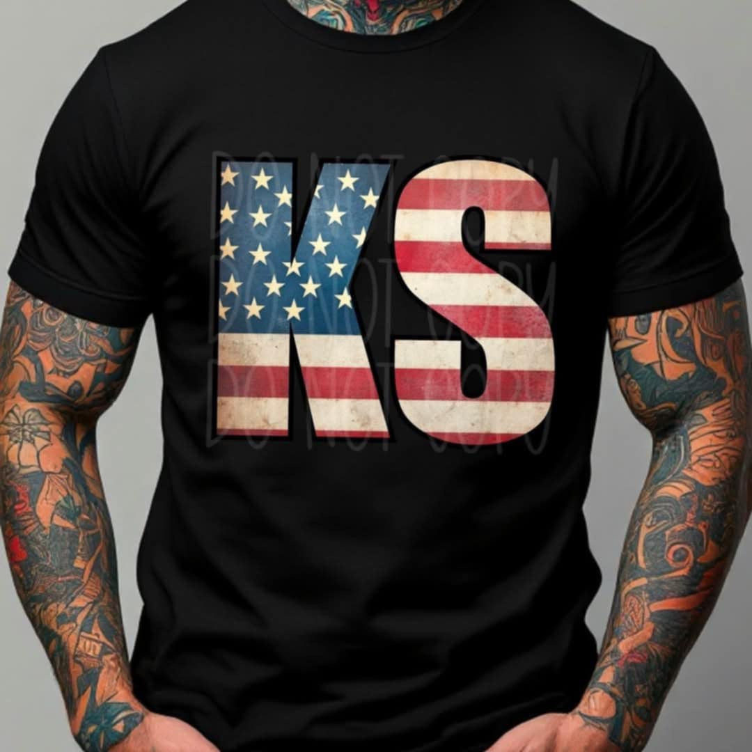 Patriotic States Initials