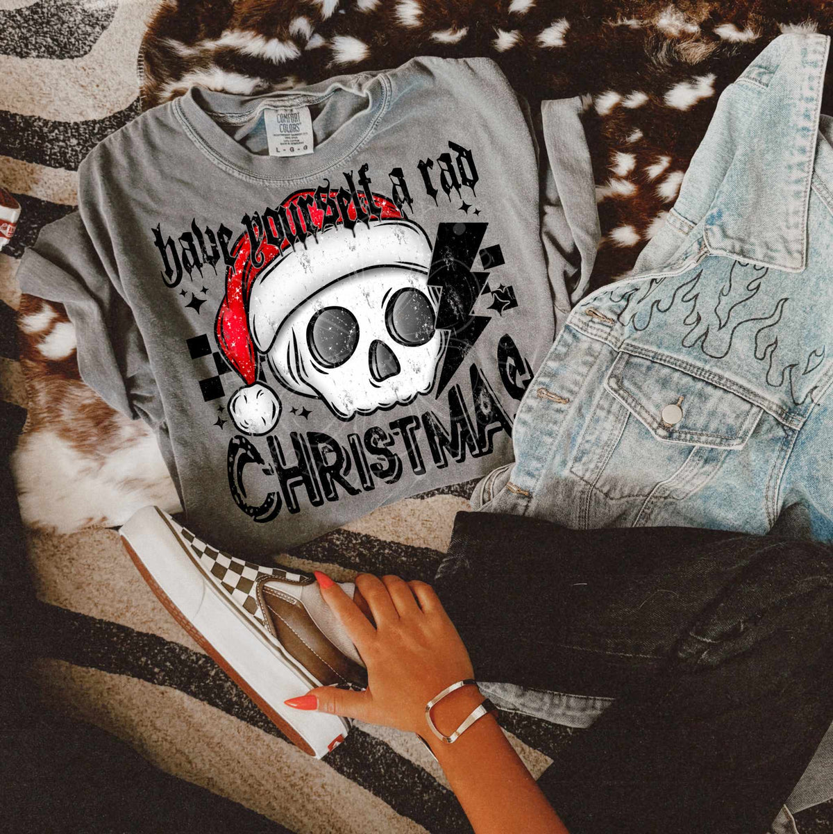 Have yourself a rad Christmas 64390 DTF transfer