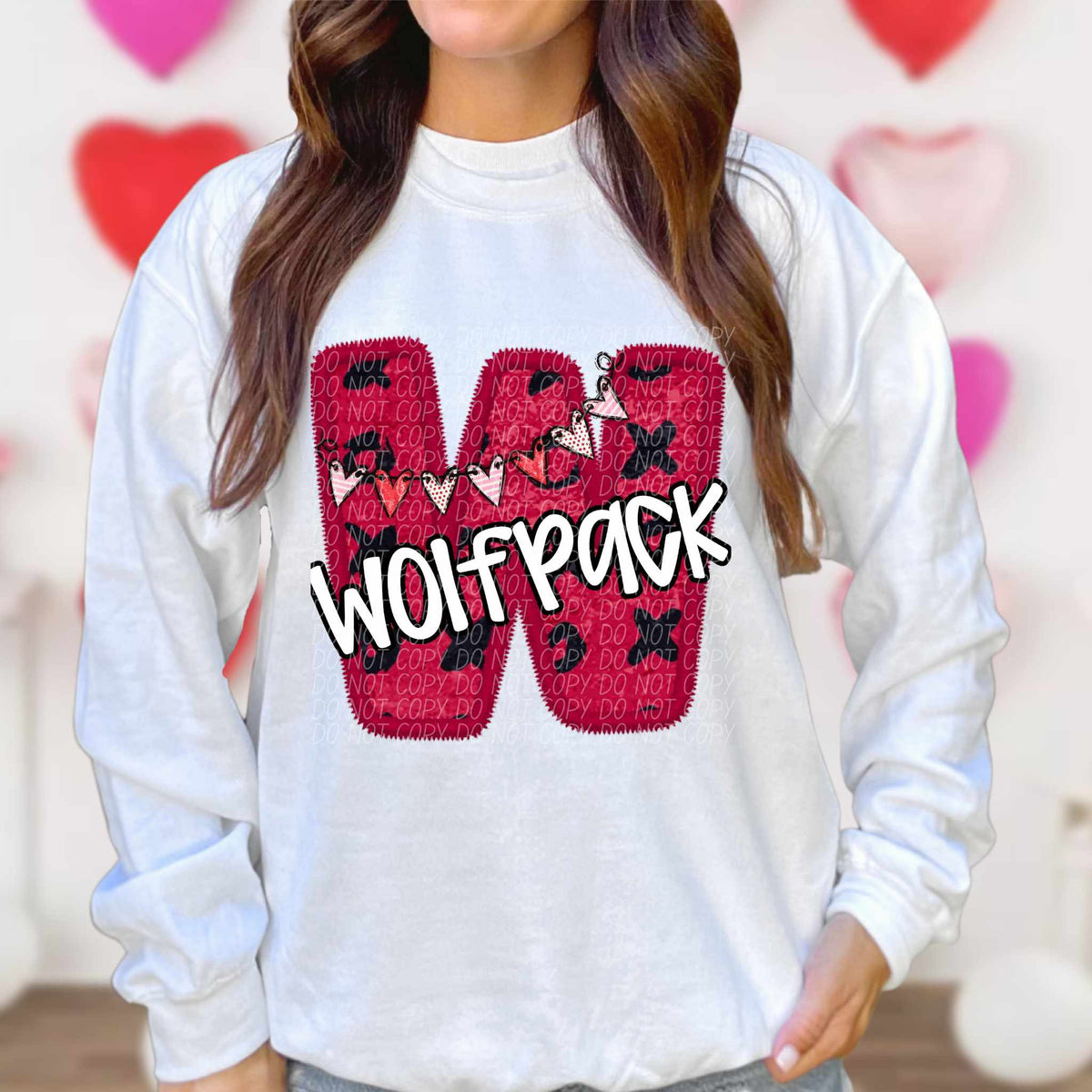 W wolfpack valentine (CITY) 79020 DTF transfer