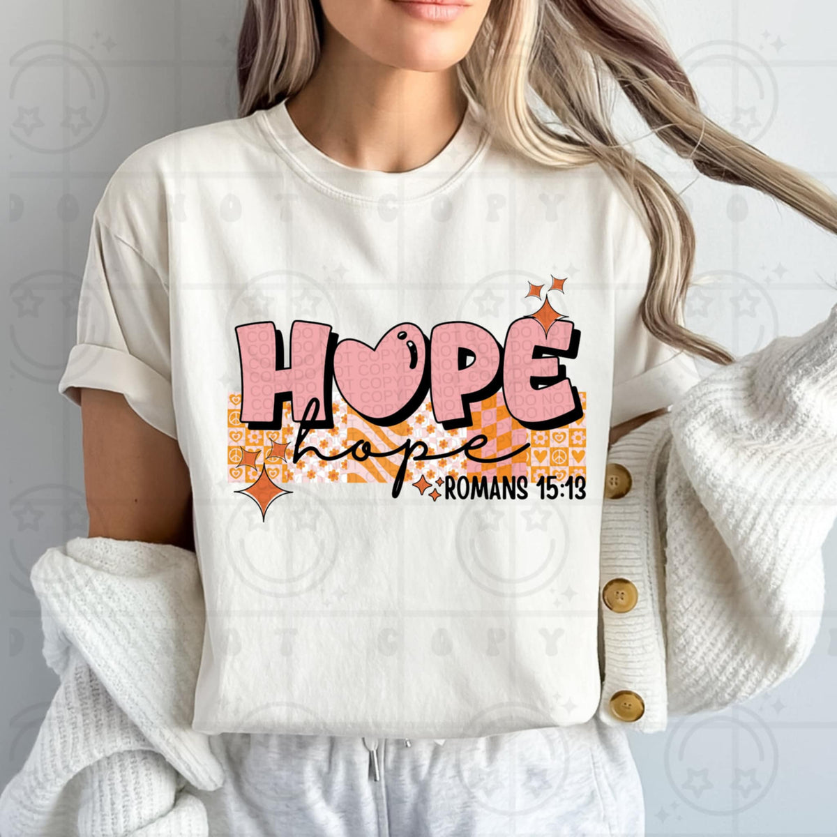 Hope pink and orange (HW) 93474 DTF transfer