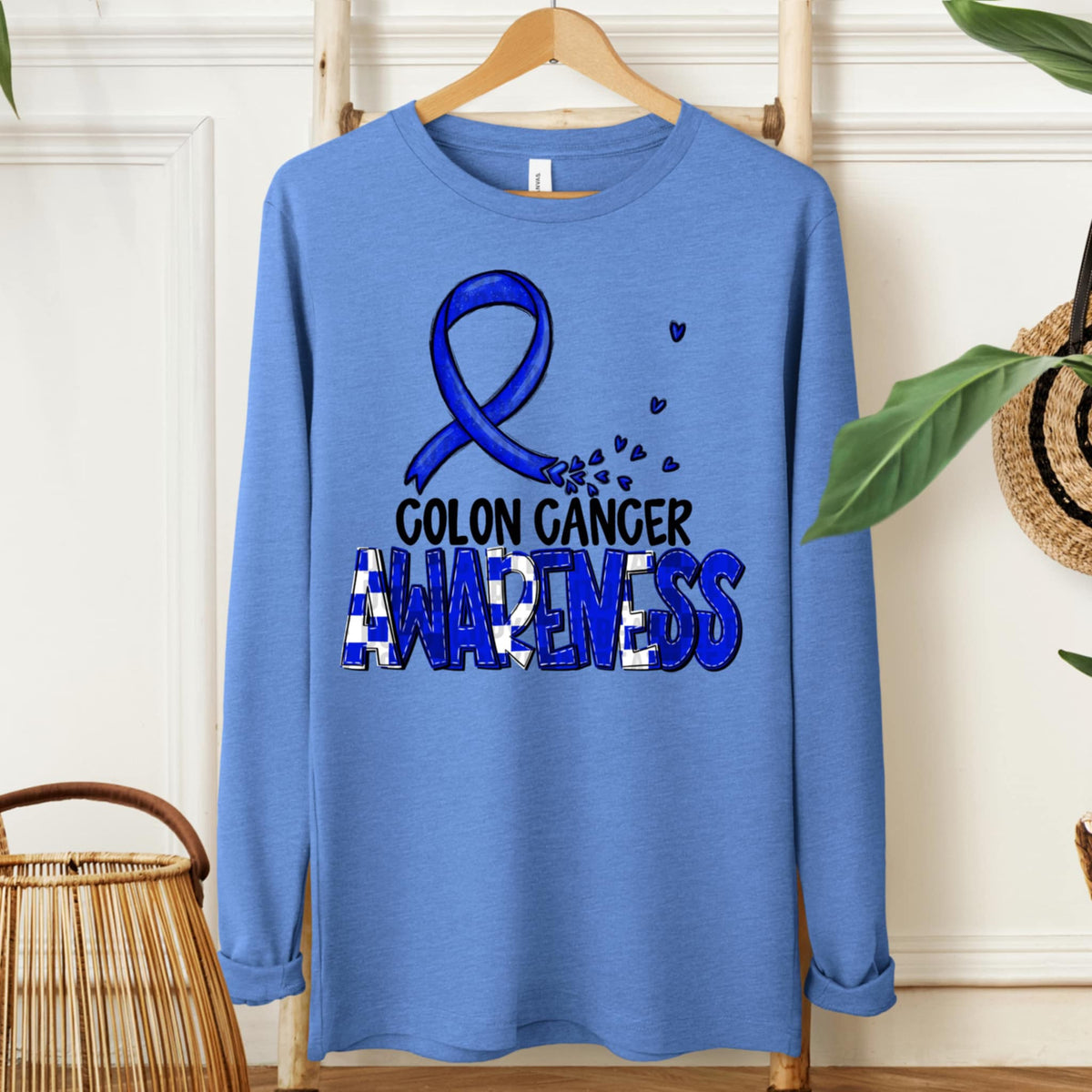 Colon cancer awareness ribbon (SDD) 107734 DTF transfer
