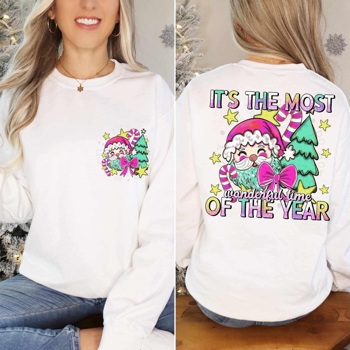 It’s the most wonderful time of the year BACK ONLY 64250 DTF transfer