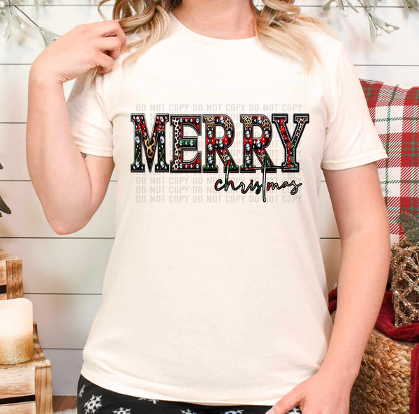 Merry Christmas (caplinger) 62524 DTF transfer