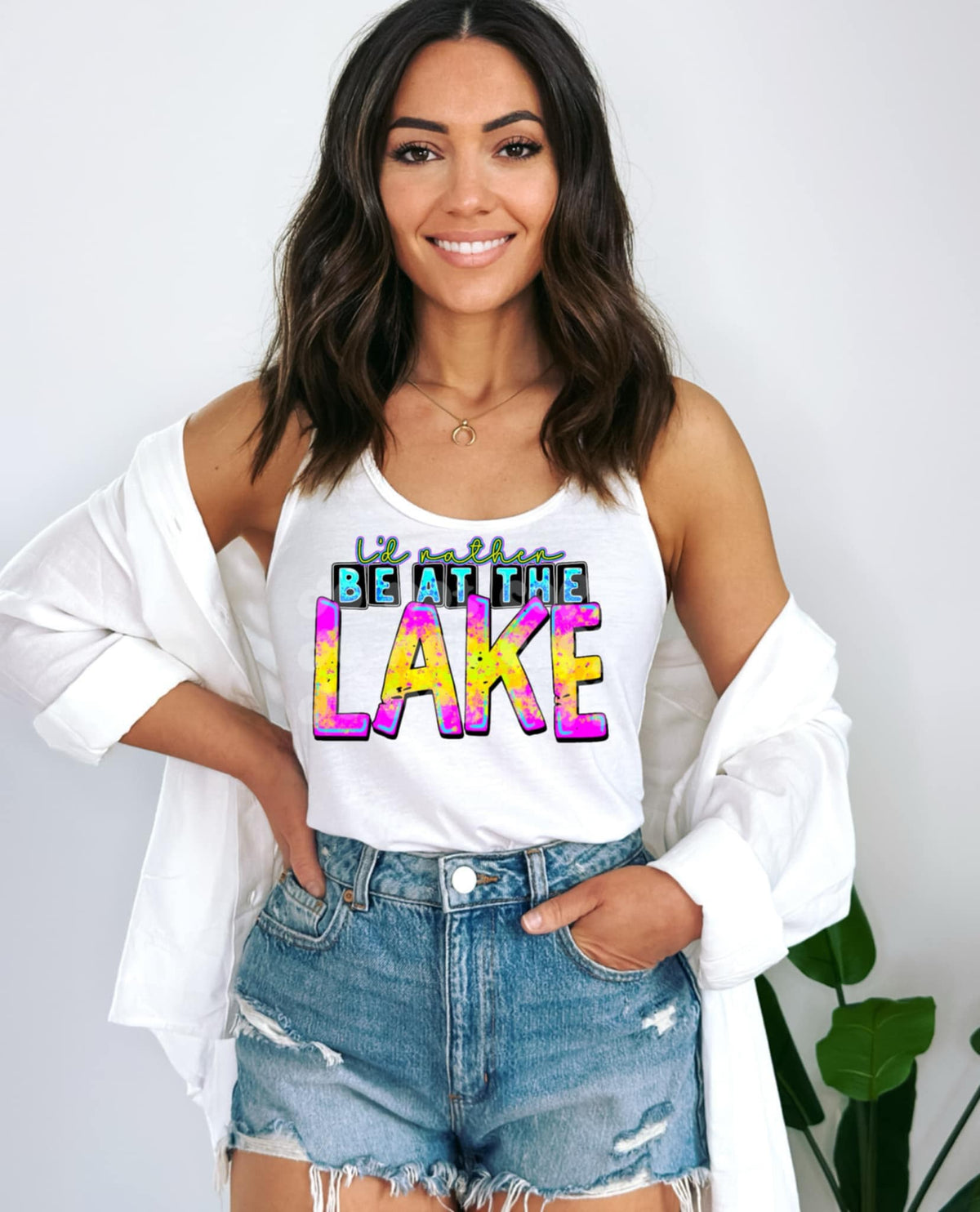 I’d rather be at the lake 92537 DTF transfer
