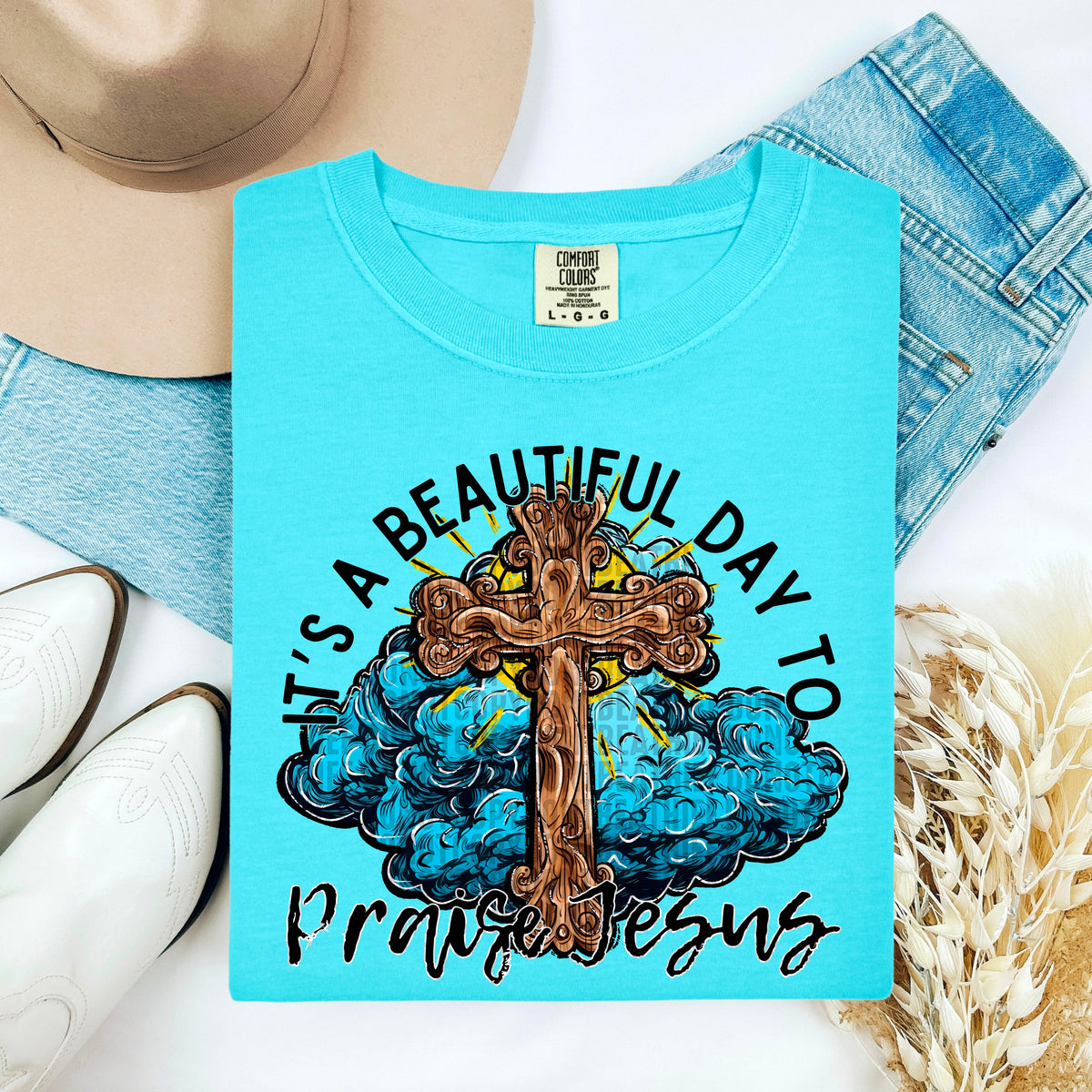 It’s a beautiful day to praise Jesus 103416 DTF transfer