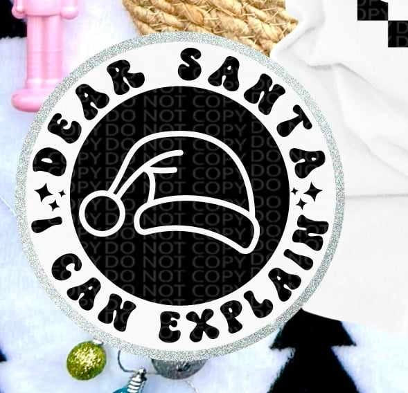 Dear Santa I can explain pocket (HW) 62007 DTF transfer