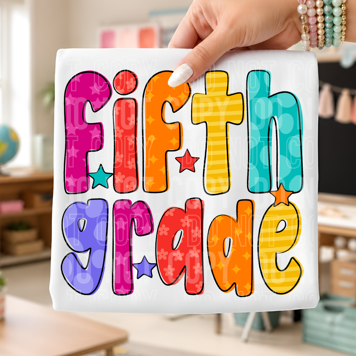 Fifth grade doodle (SBB) DTF Transfer