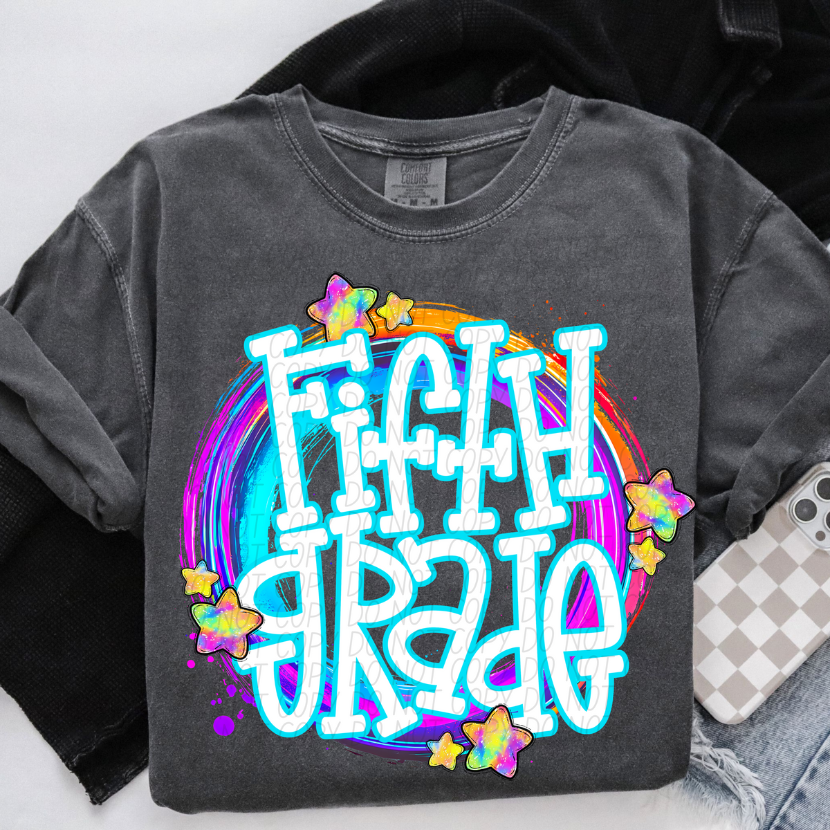 Fifth Grade Whimsical (CITY) DTF transfer