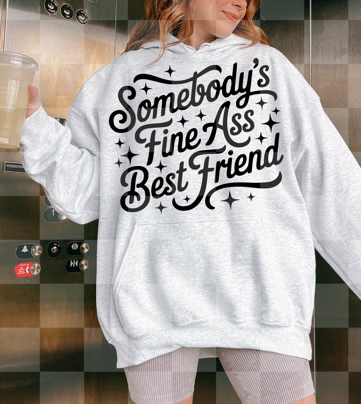 Fine ass best friend BLACK stars (Lyttle) DTF Transfer
