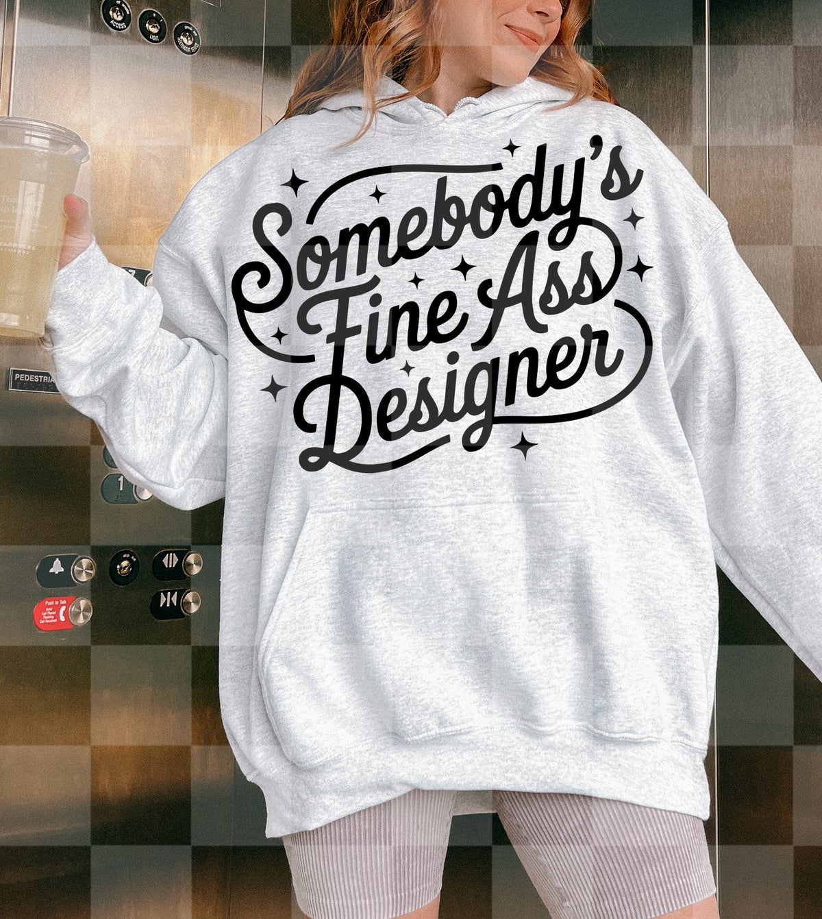 Fine ass designer BLACK stars (Lyttle) DTF Transfer