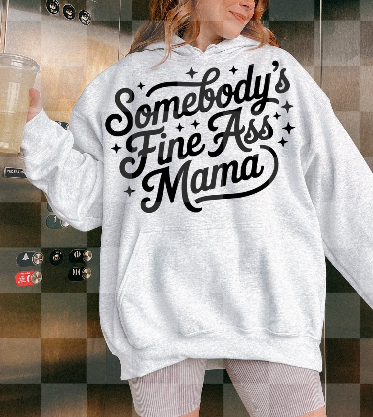 Fine ass mama BLACK stars (Lyttle) DTF Transfer