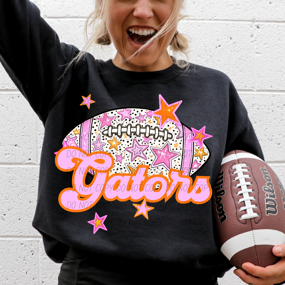 Gators pink football (city) DTF transfer