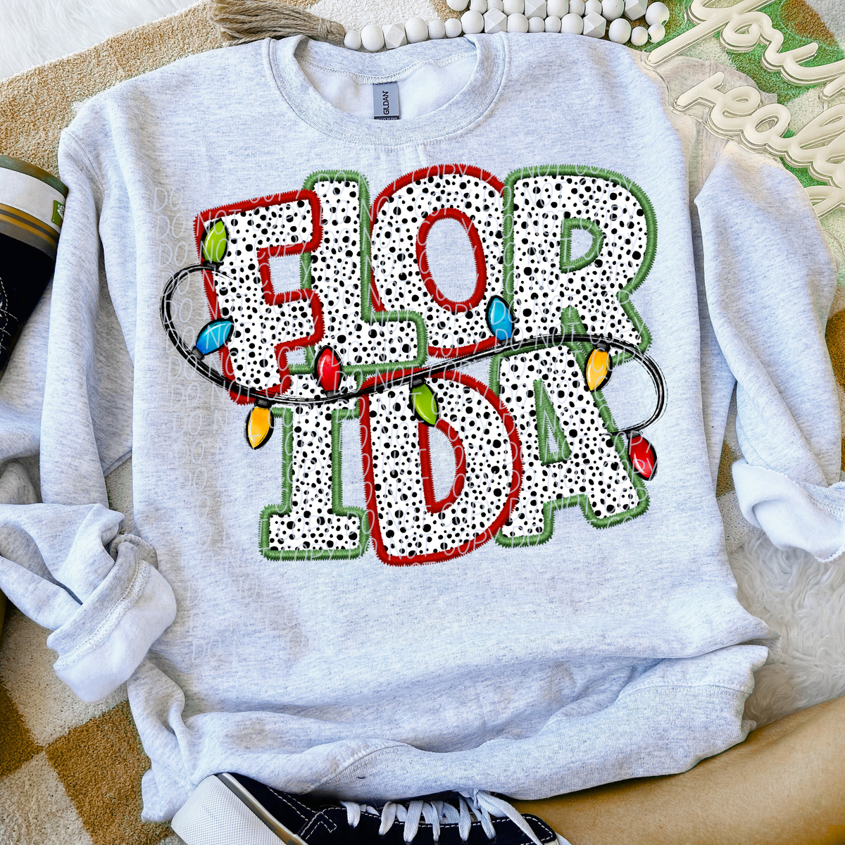 Florida Christmas Lights (City) DTF Transfer