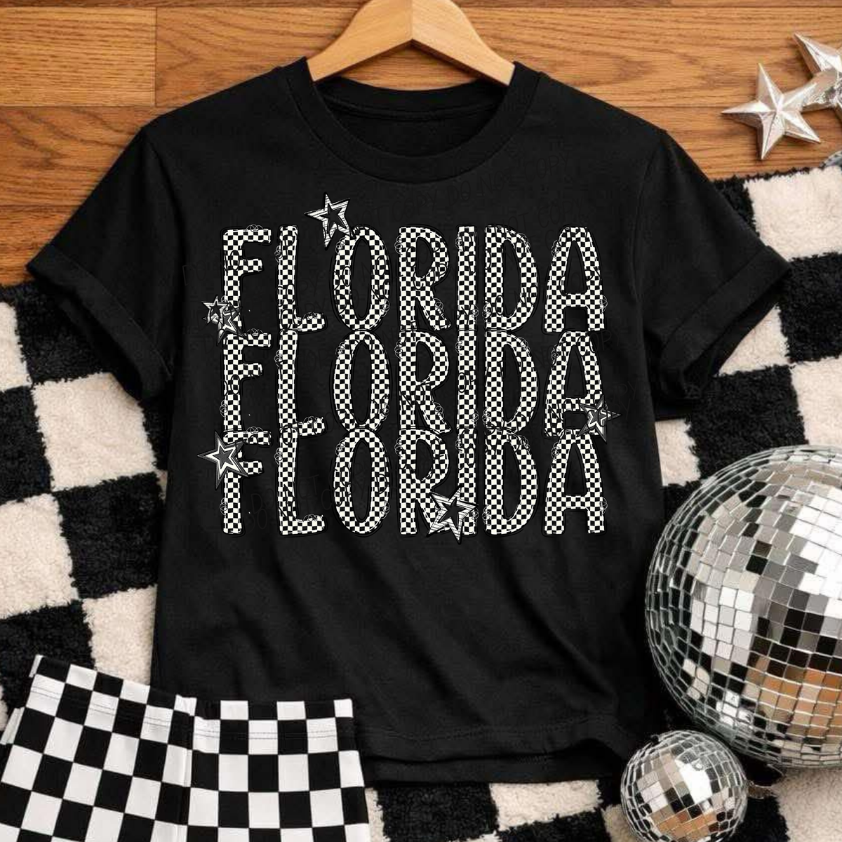 Florida checker star (City) DTF Transfer