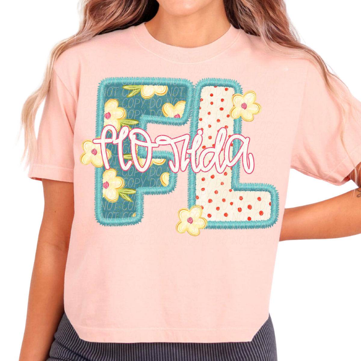 Florida retro floral (City) DTF Transfer