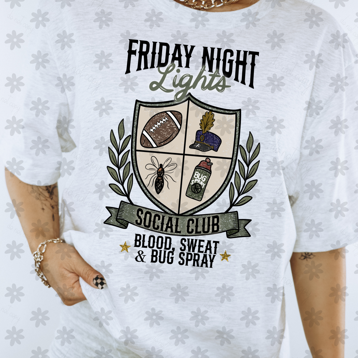 Friday night lights social club (Dyed) DTF Transfer