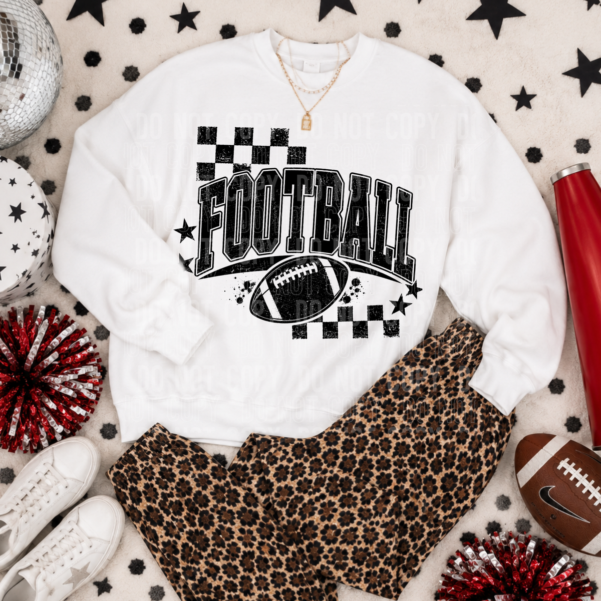 Football grunge (SBB) DTF Transfer
