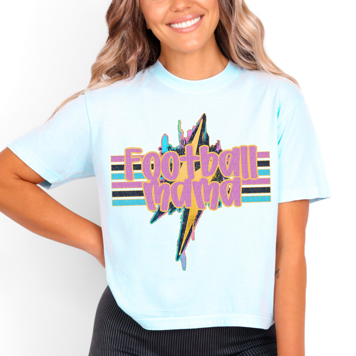 Geode Bolt Football Mama (CITY) DTF transfer