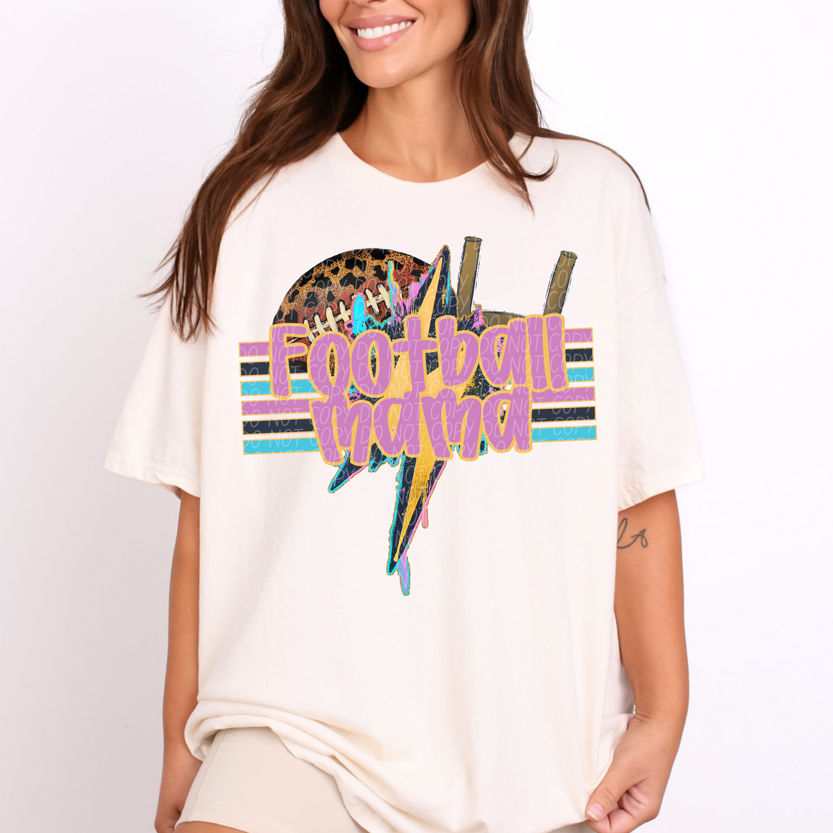 Geode Bolt Football Mama with Goal (CITY) DTF transfer