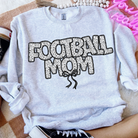 Football Mom Polka Dots Ribbon 74187 DTF Transfer