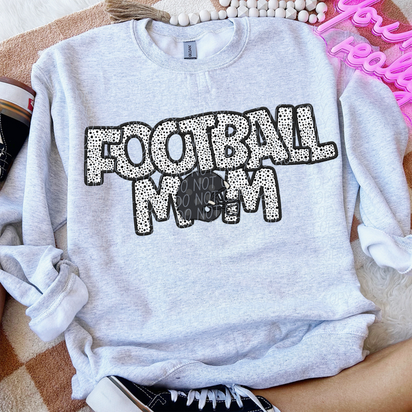 Football Mom Polka Dots Helmet 74189 DTF Transfer