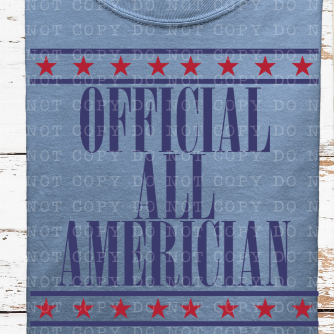 Official All American (ECHT) DTF transfer