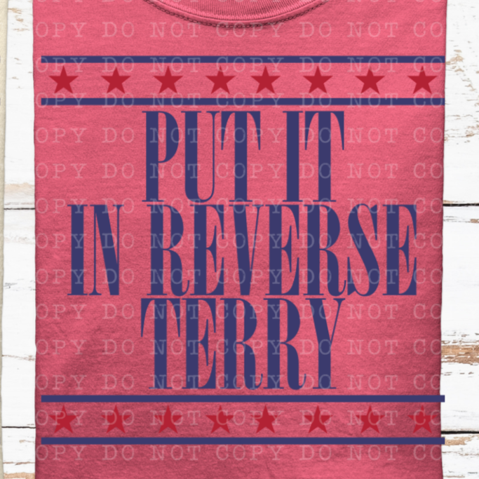 Put it in reverse terry (ECHT) DTF transfer