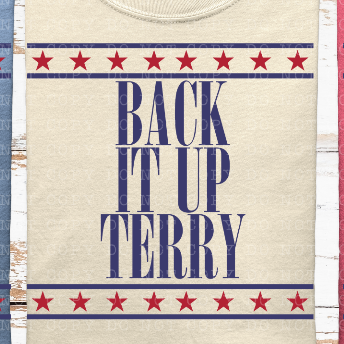 Back it up terry (ECHT) DTF transfer
