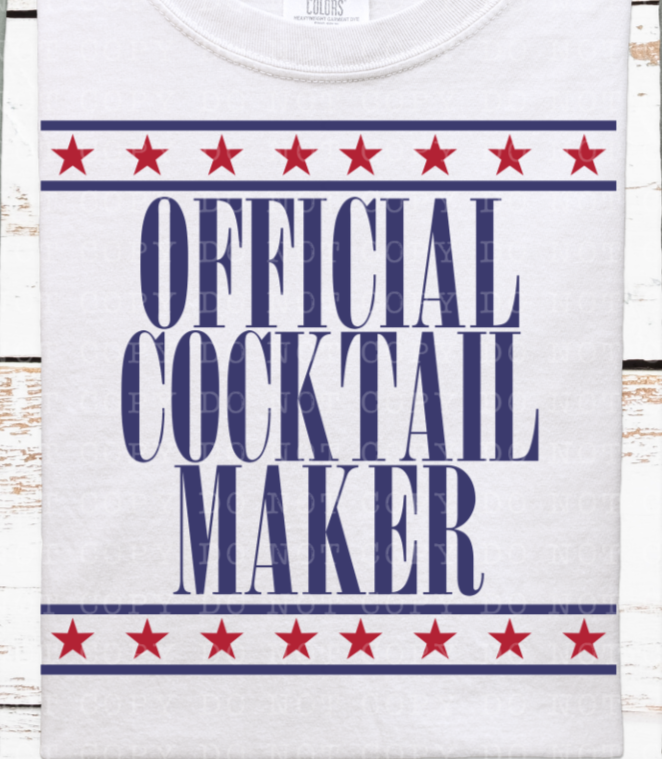 Official Cocktail Maker (ECHT) DTF transfer