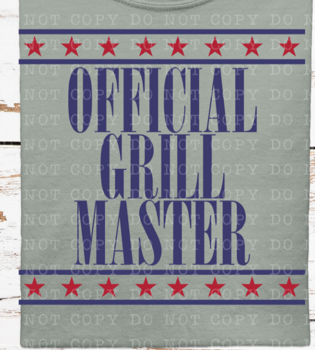 Official Grill Master (ECHT) DTF transfer